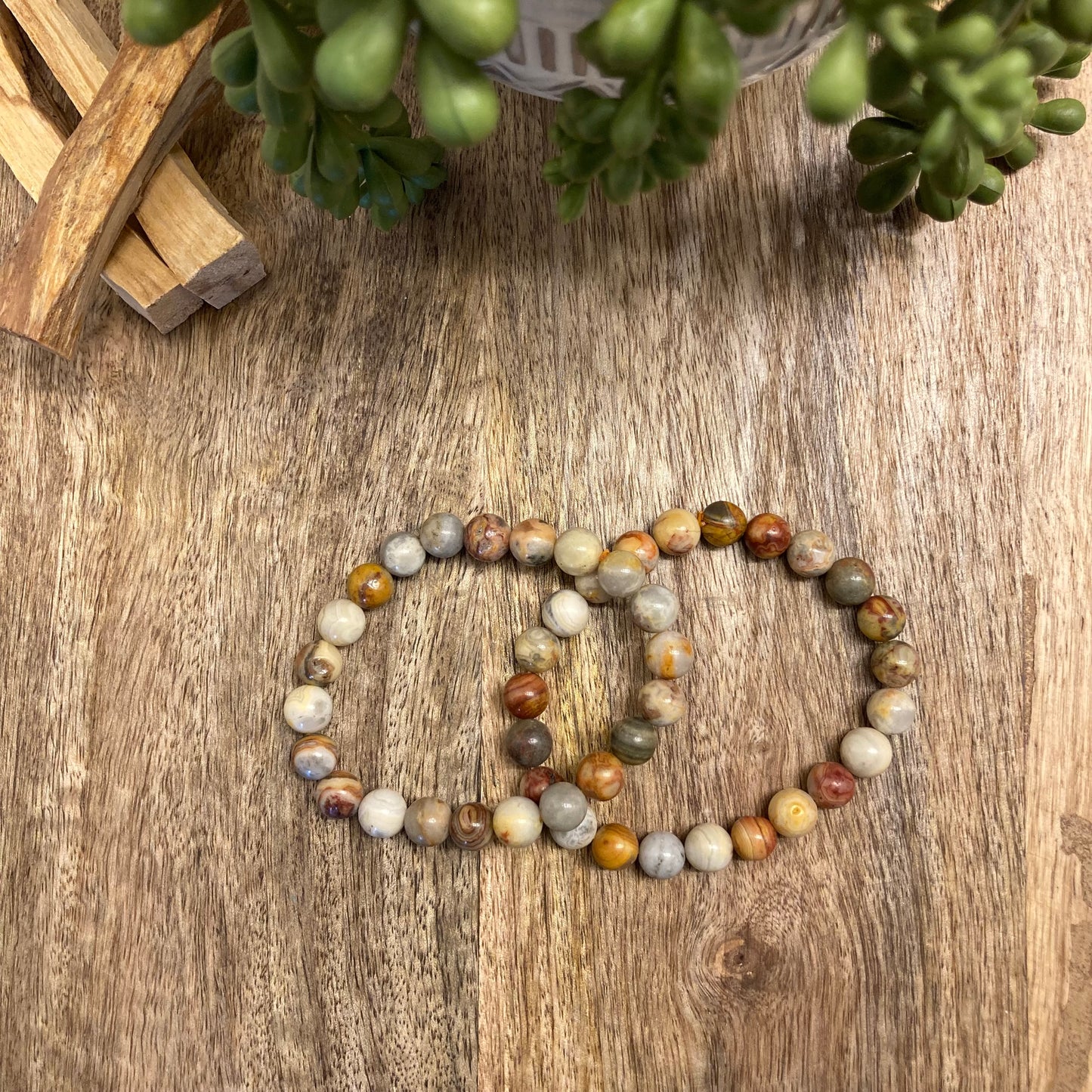 Crazy Lace Agate Bracelet