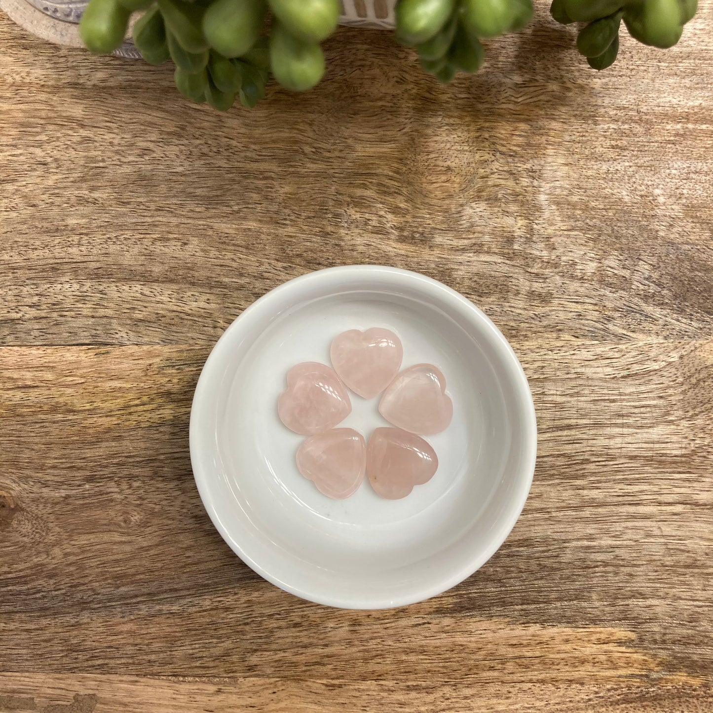 Rose Quartz Mini Heart Carving