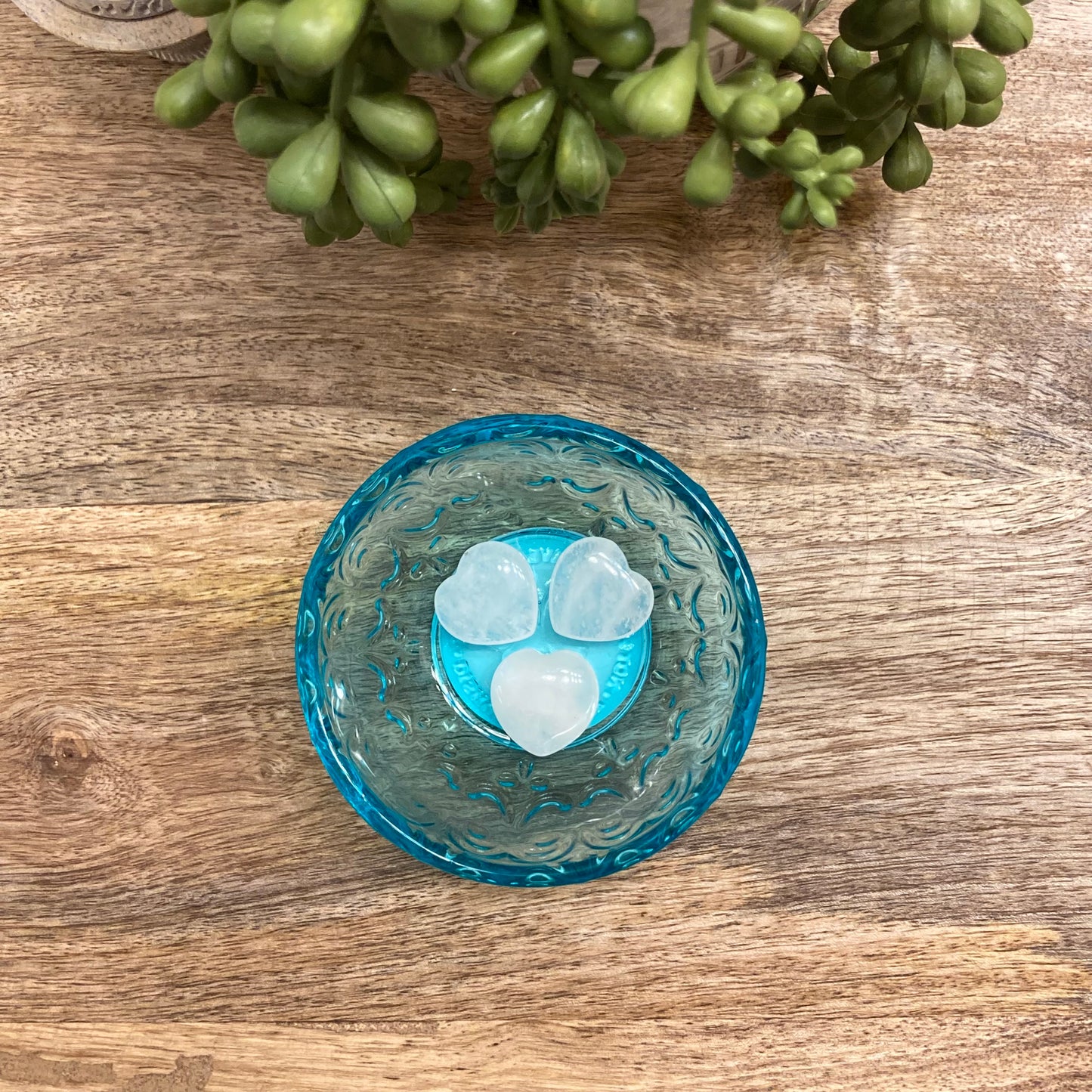 Clear Quartz Mini Heart Carving