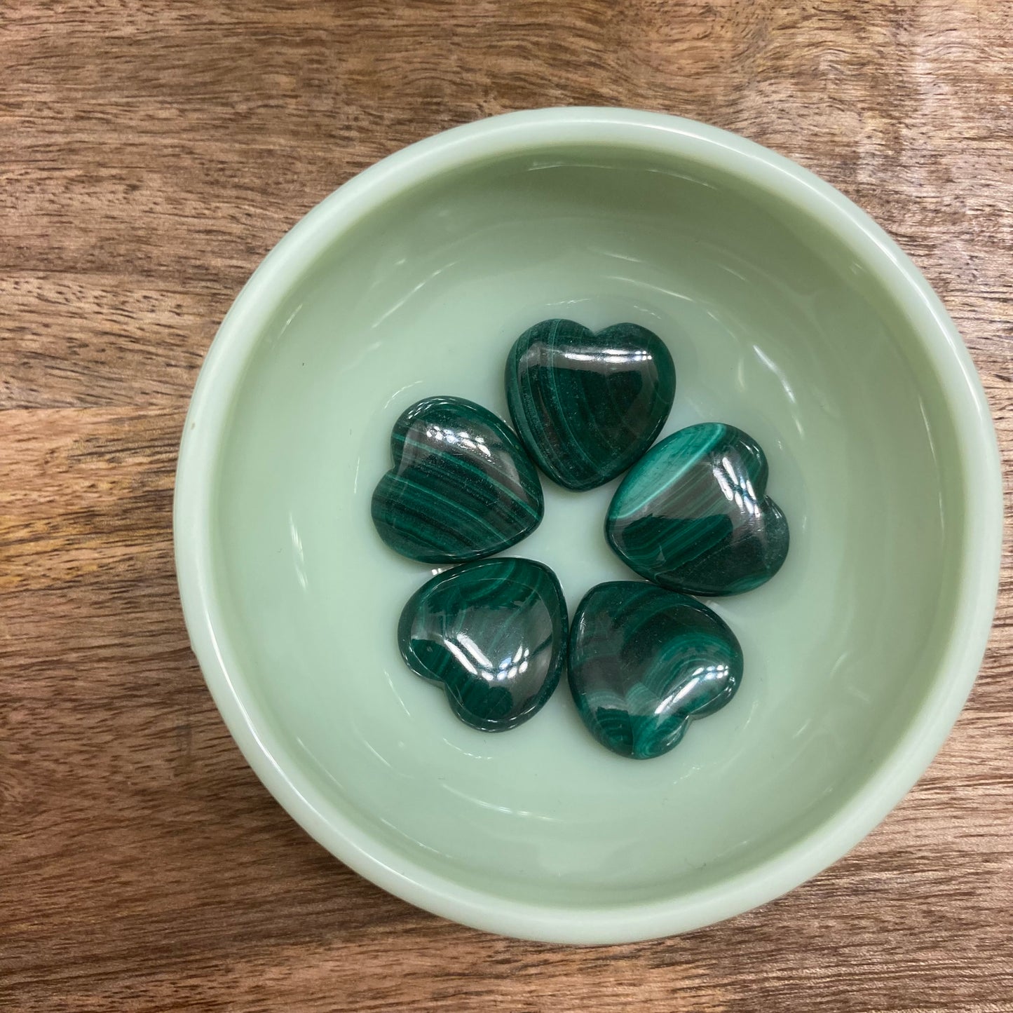 Malachite Mini Heart Carving