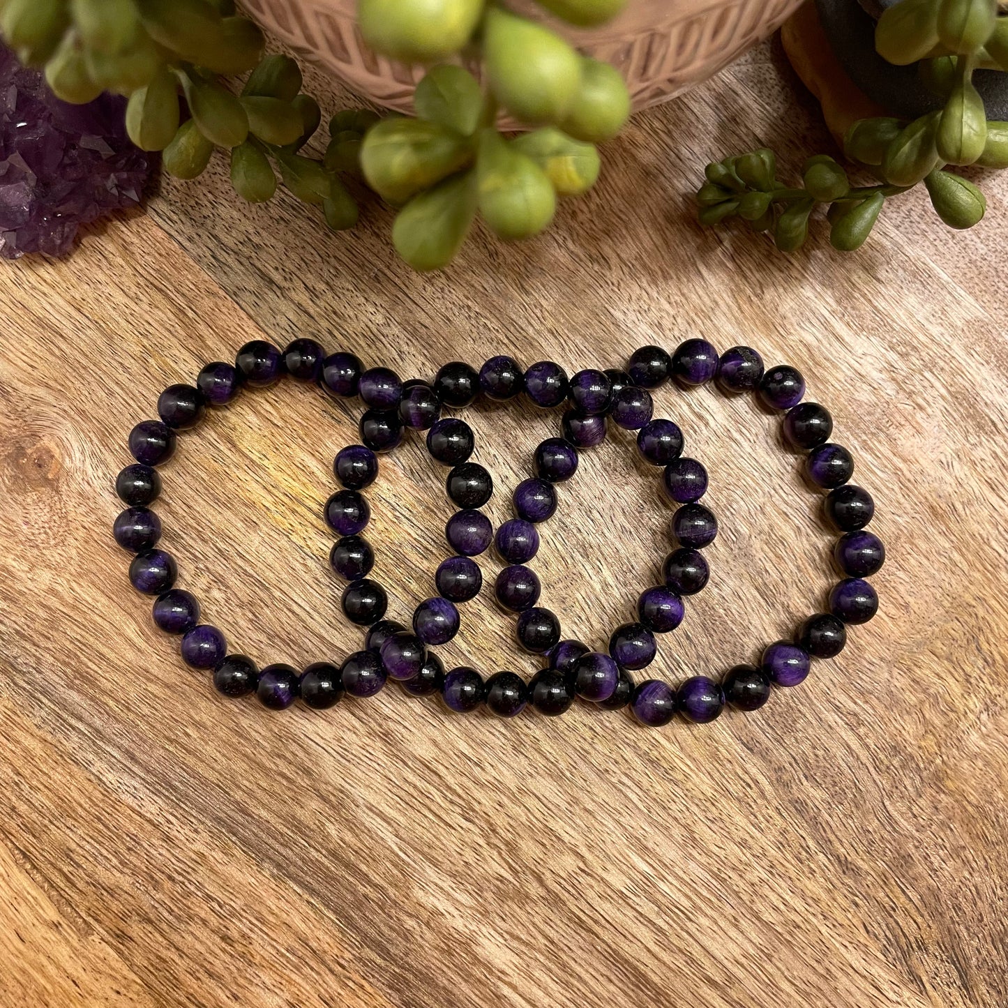 Purple Cat's Eye Bracelet