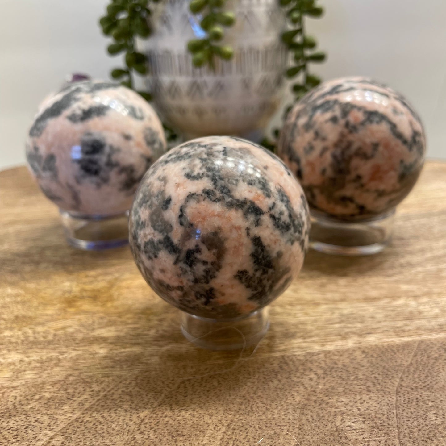 Pink Zebra Jasper Sphere