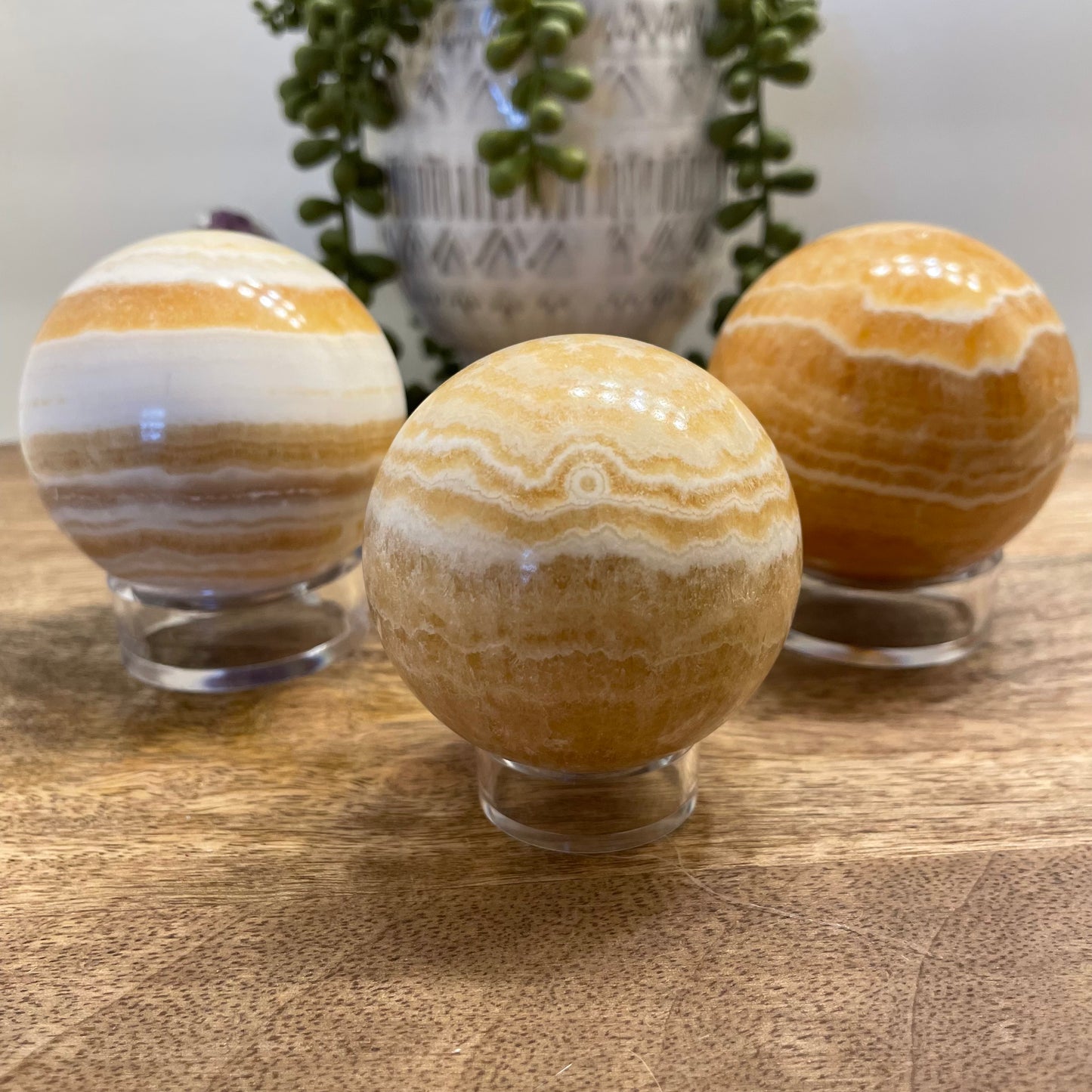 Orange Calcite Sphere