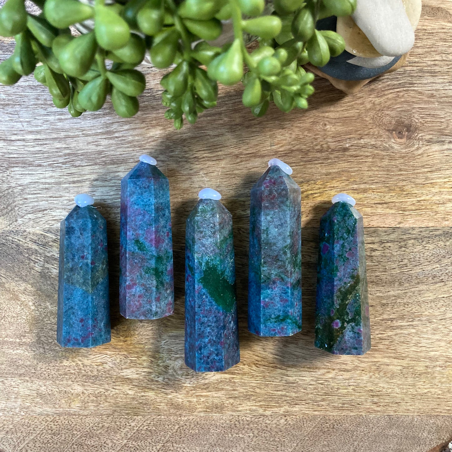 Ruby with Kyanite Tower