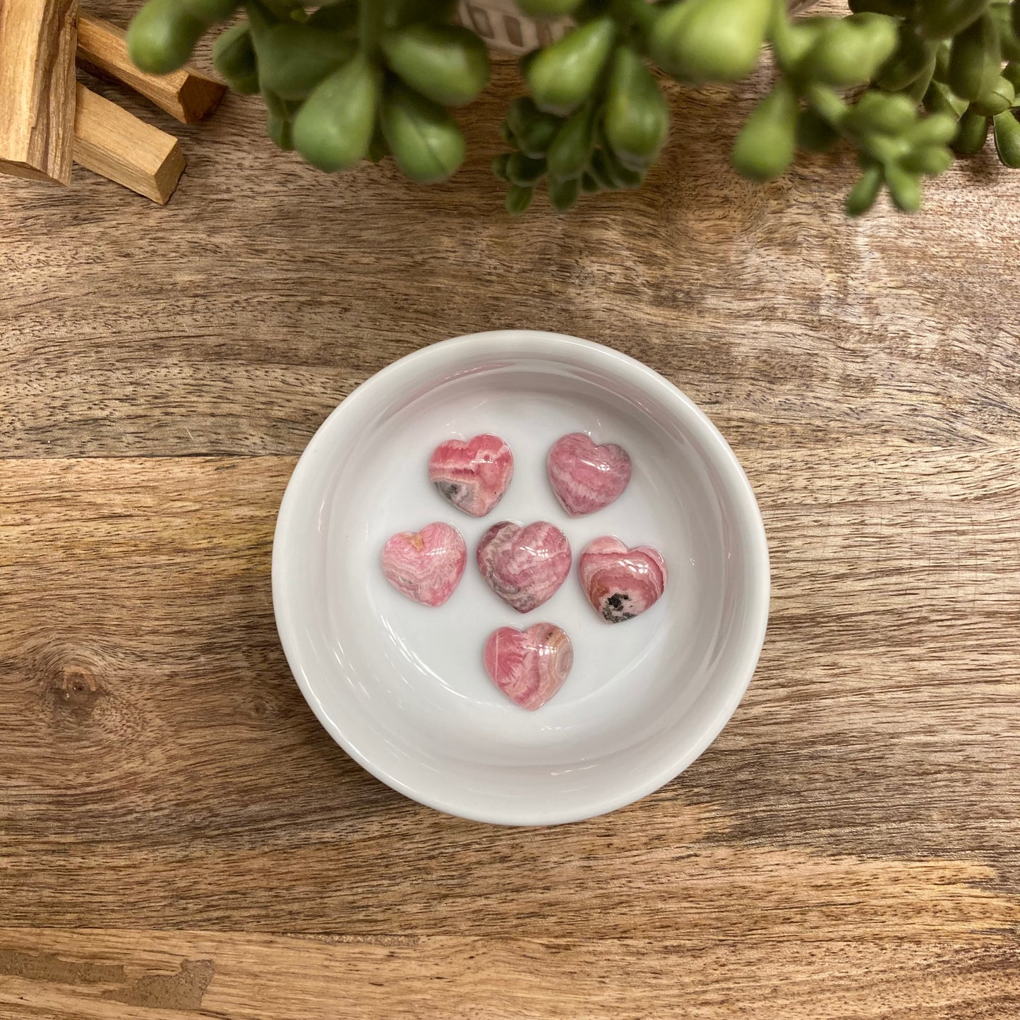 Rhodochrosite Mini Heart Carving