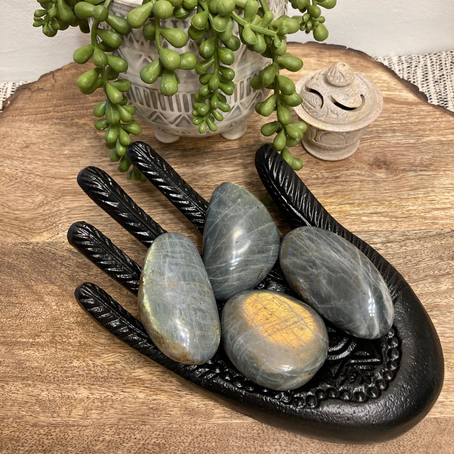 Labradorite Palm Stone