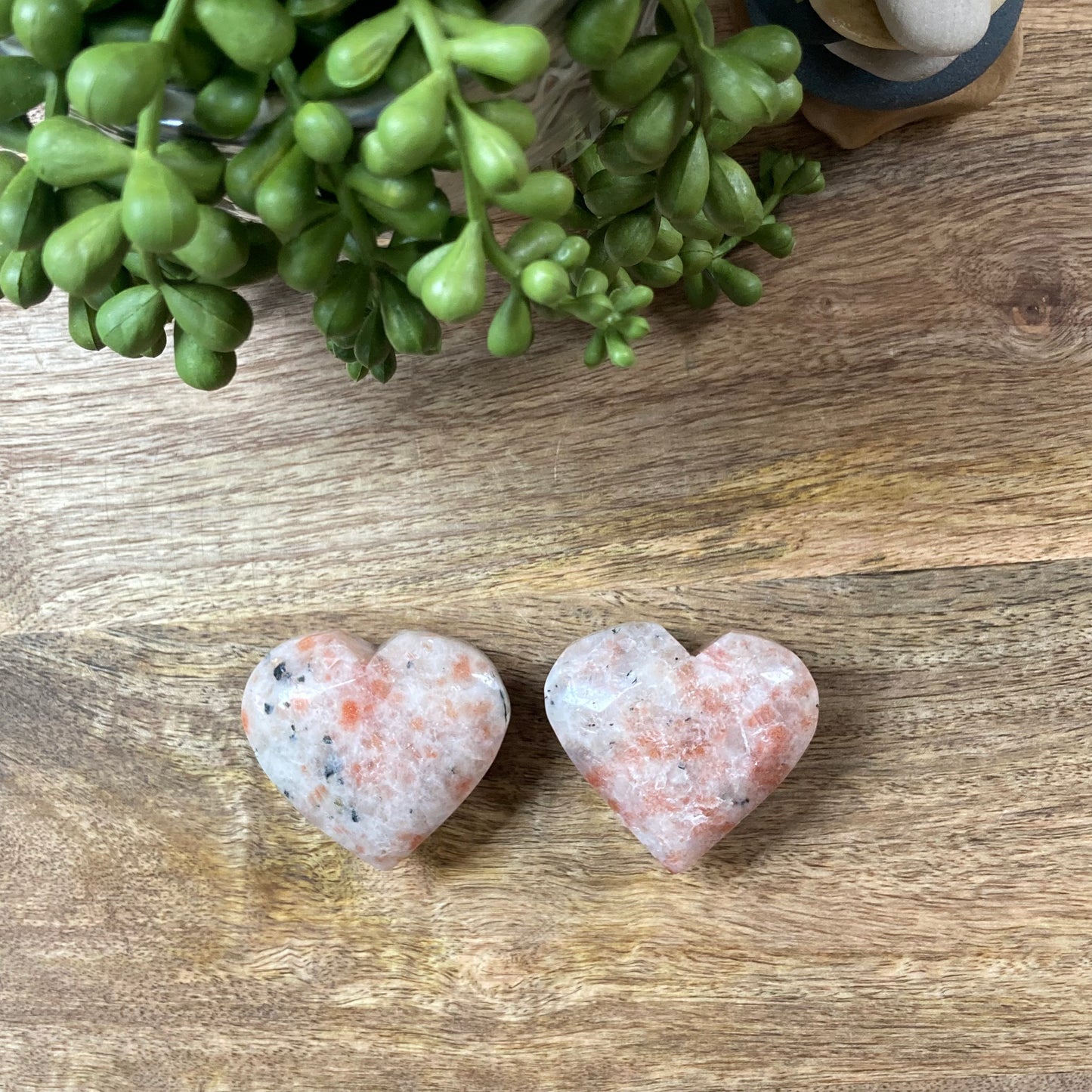 Sunstone Heart Carving