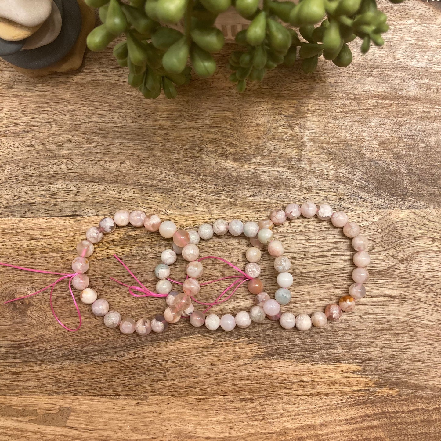 Flower Agate Bracelet