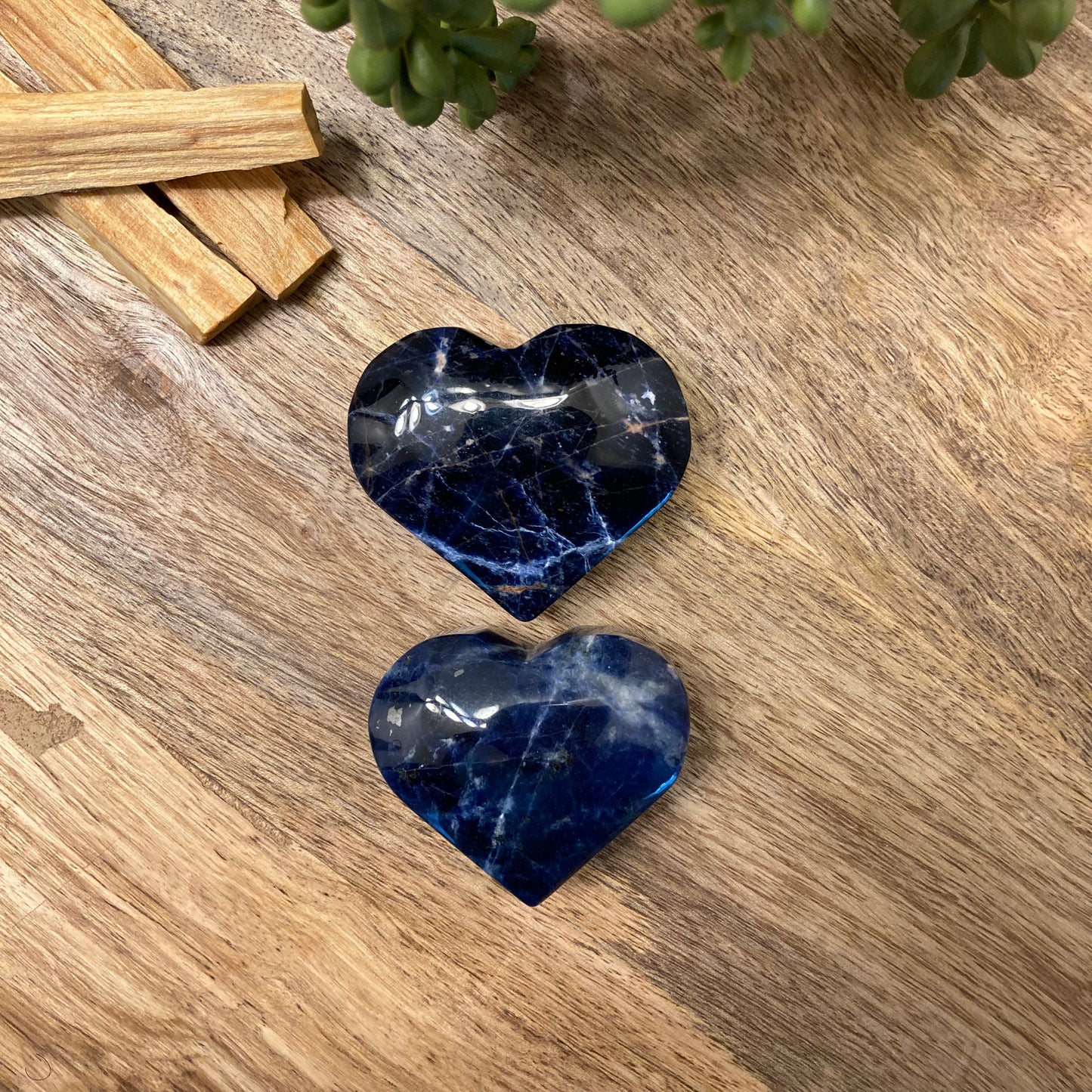 Sodalite Heart Carving (Lg)