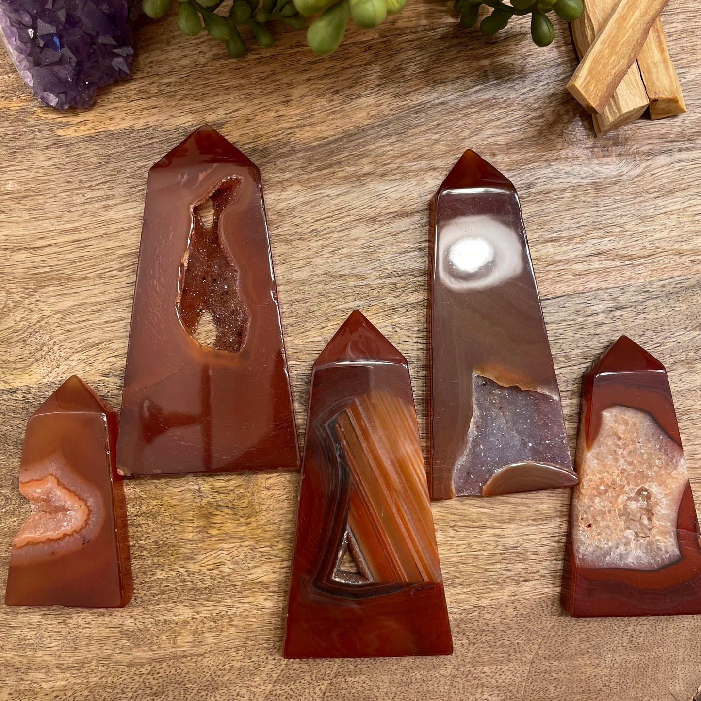 Druzy Carnelian Tower