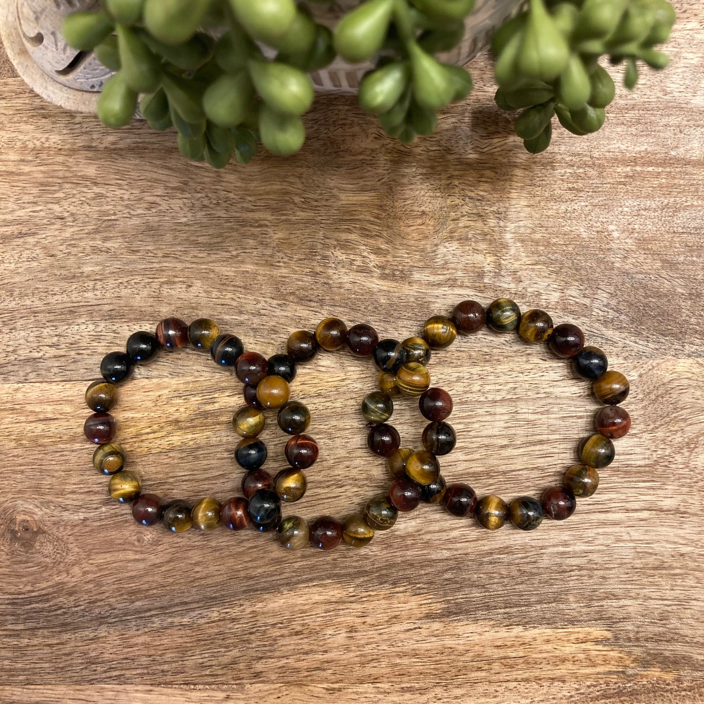 Triple Tiger Eye Bracelet