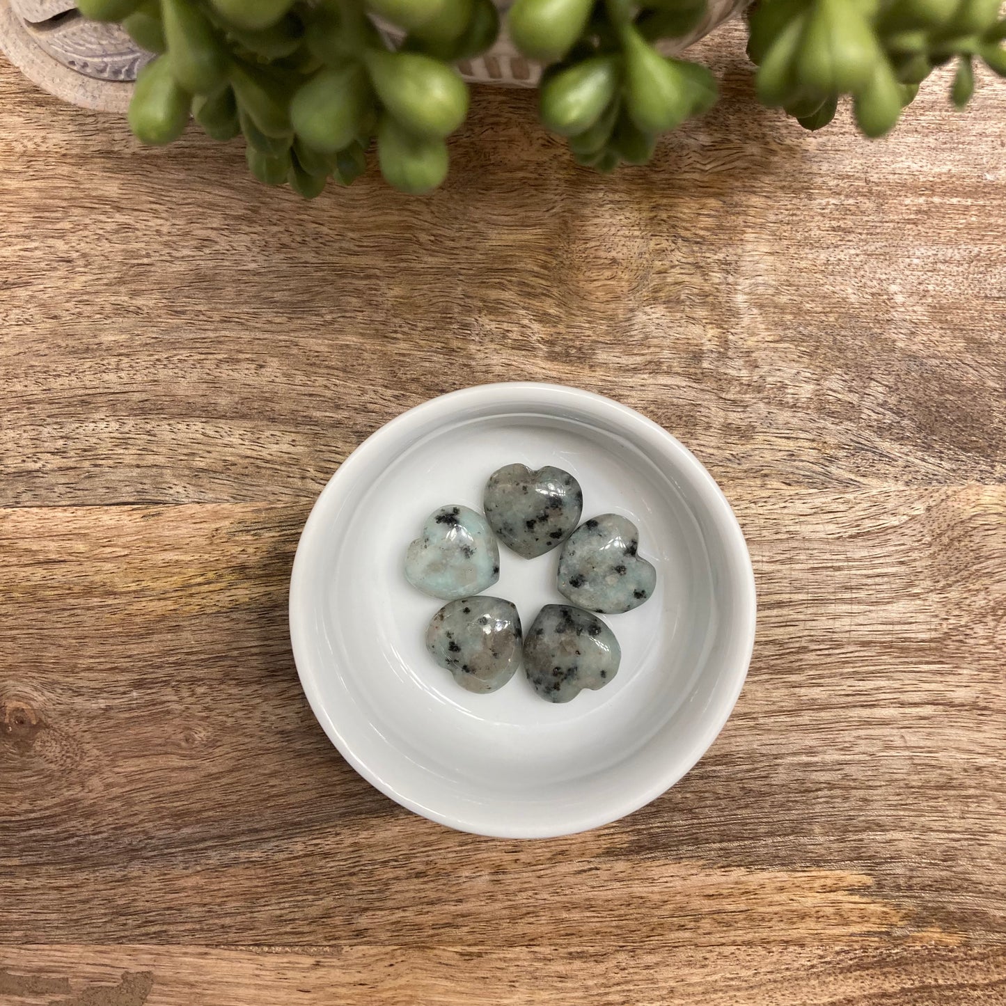 Kiwi Jasper Mini Heart Carving