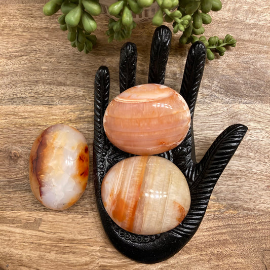 Carnelian Palm Stone