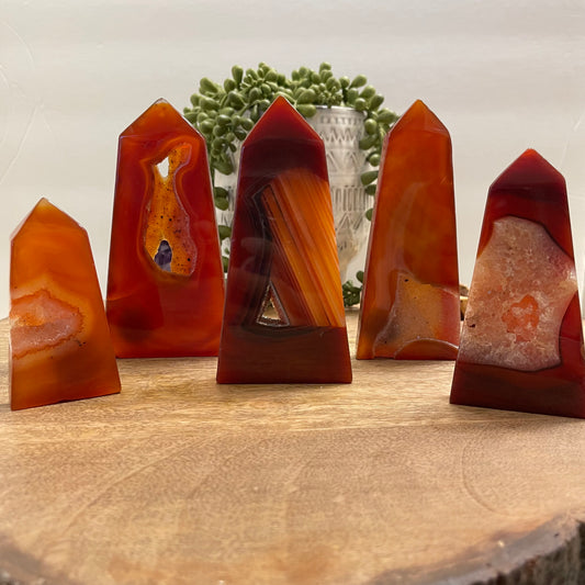 Druzy Carnelian Tower