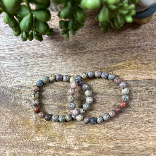 Red Picture Jasper Bracelet