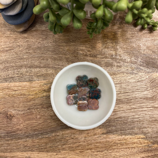 Ocean Jasper Mini Flower Carving