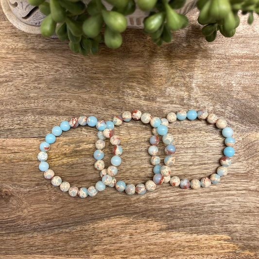 Snakeskin (Aqua Terra Jasper) Serpentine Bracelet