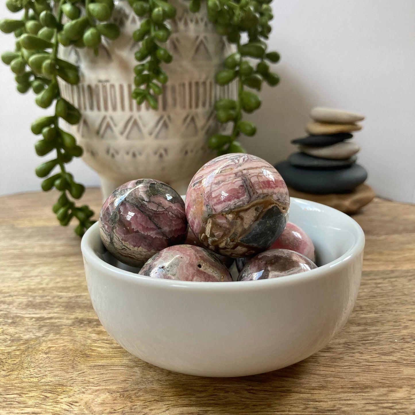 Rhodochrosite Sphere