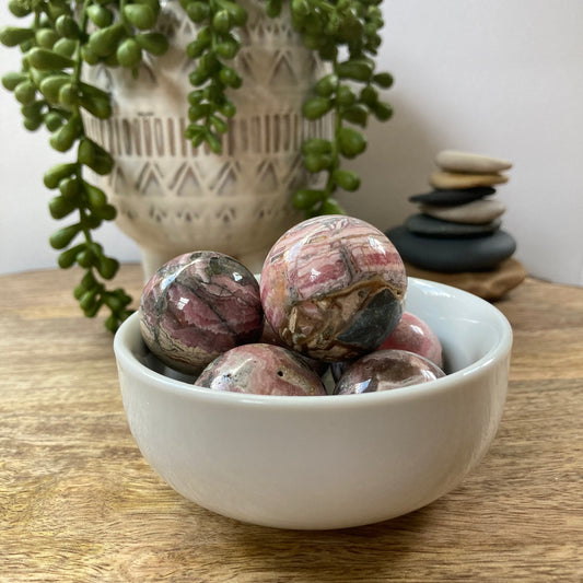 Rhodochrosite Sphere
