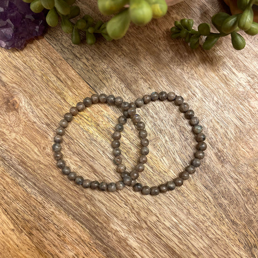 Grey Larvikite Bracelet