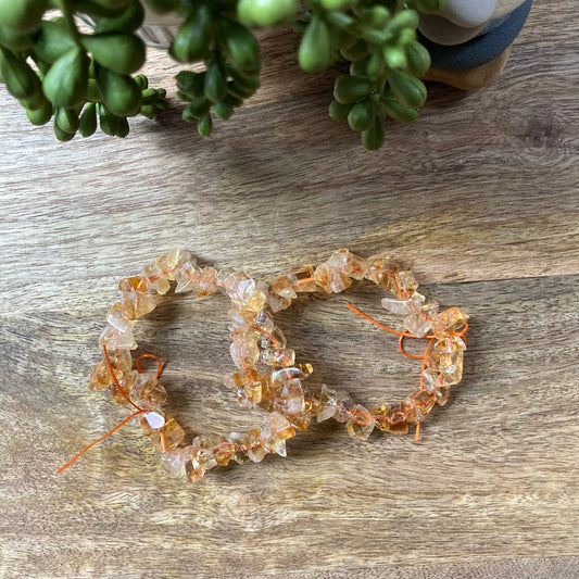 Citrine Chip Bracelet