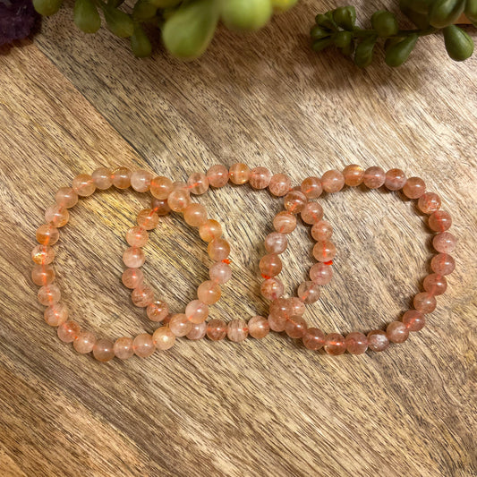 Golden Strawberry Quartz Bracelet