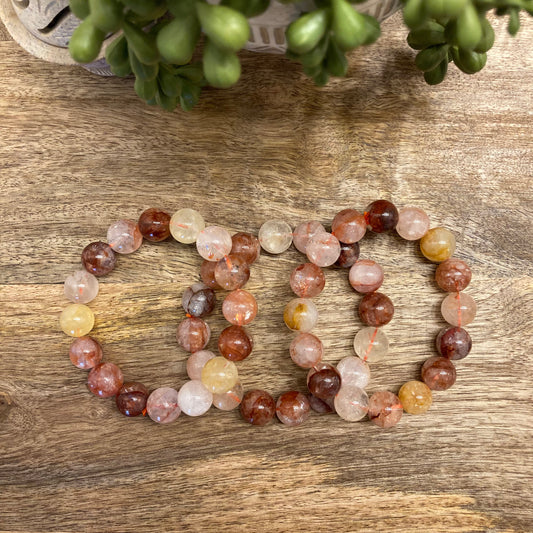 Fire Quartz and Golden Healer Bracelet
