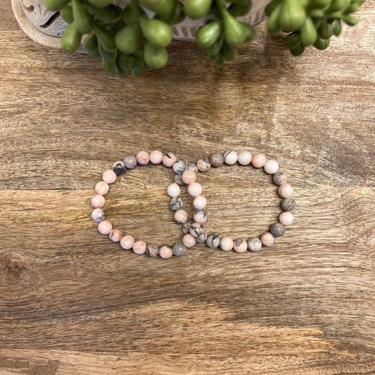 Pink Zebra Jasper Bracelet