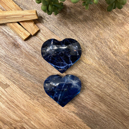Sodalite Heart Carving (Lg)