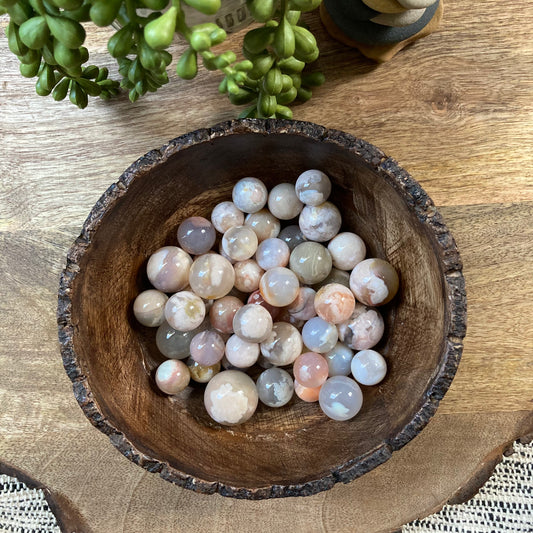 Flower Agate Mini Sphere