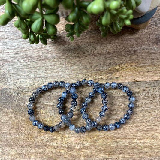 Dragon Vein Agate Bracelet