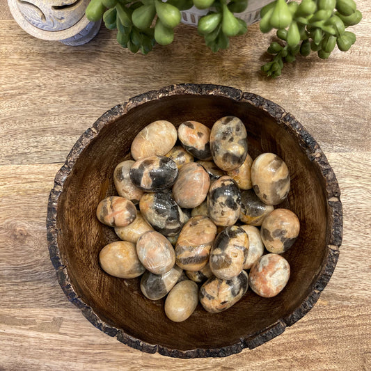 Peach Moonstone w/Smokey Quartz Tumble