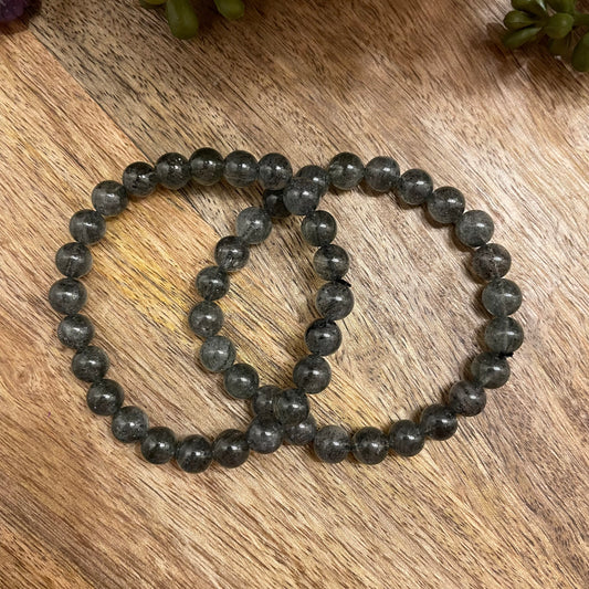Black Strawberry Quartz Bracelet