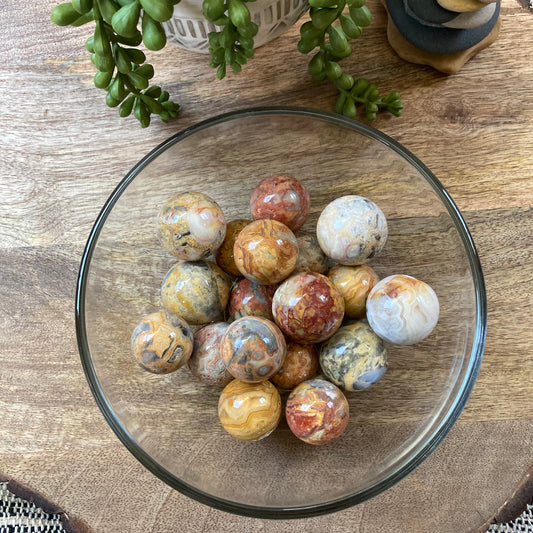 Crazy Lace Agate Sphere