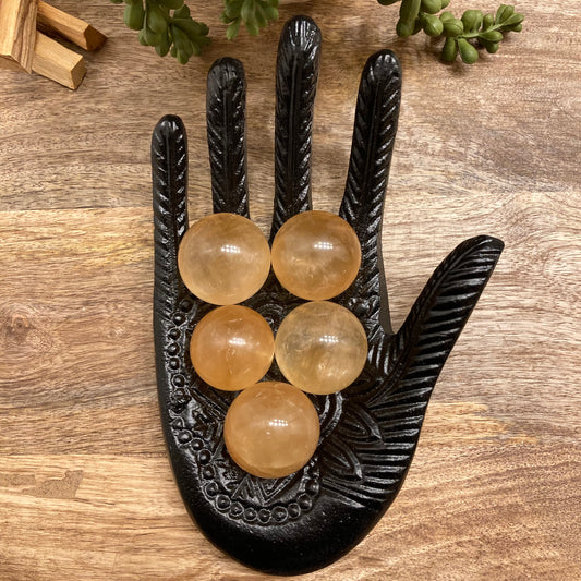 Honey Calcite Sphere