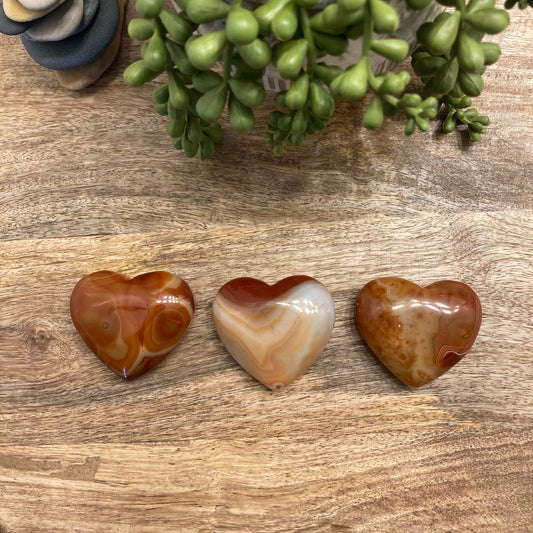 Carnelian Heart Carving