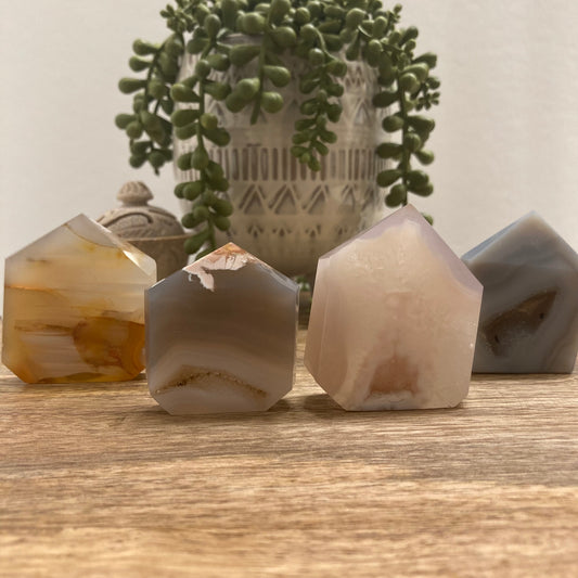 Druzy Agate Tower