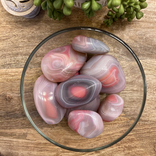 Pink Agate Tumble
